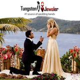 Free Personalized laser engraving Ring for Men and Ring for Women His & Her's 8MM/6MM Tungsten Carbide Celtic Knot Dragon Design Carbon Fiber Inlay Tungsten Jeweler