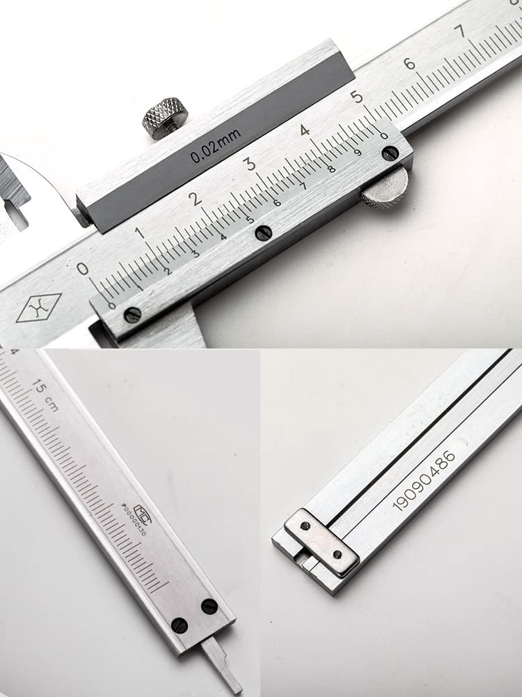 Simhevn Vernier Caliper, 0-6inch/0-150mm Manual Micrometer Caliper, Stainless Steel Non Digital Caliper,0.02mm/0.001" High Precision Caliper, Durable - WoodArtSupply