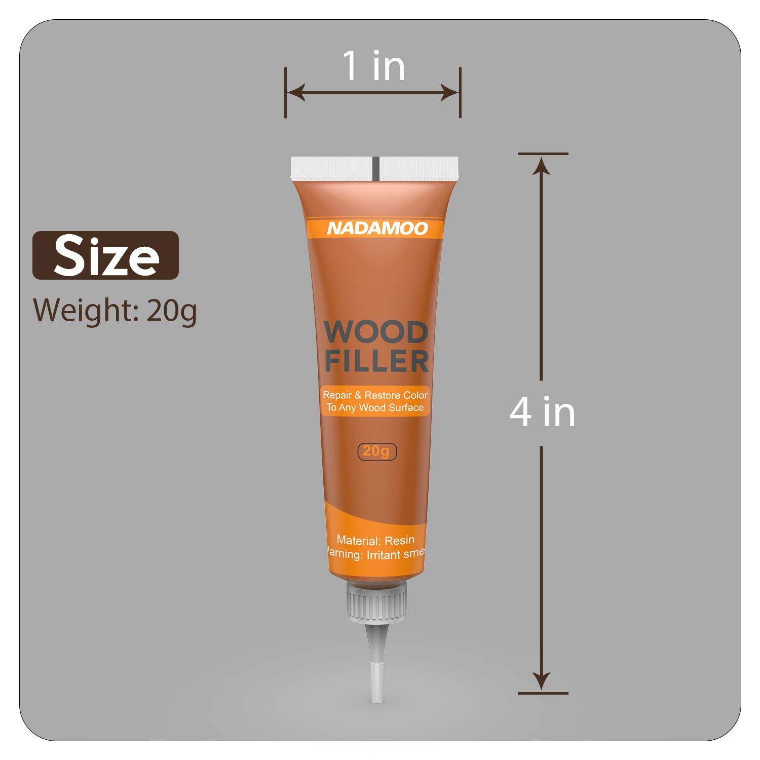 NADAMOO Wood Furniture Repair Kit Wood Filler Scratch Repair Furniture Touch Up Kit Cover Surface Scratch for Wooden Floor Table Door Cabinet Veneer, NADAMOO