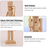 BESPORTBLE Christmas Craft Wood Nutcracker Wooden Nutcracker Figurines Unfinished Wood Nutcracker Soldier DIY Nutcracker Decor 12x4.5x4cm BESPORTBLE