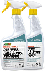 CLR PRO Calcium, Lime & Rust Remover - Quickly Removes Calcium, Lime, Hard Water Deposits and Surface Rust Stains, 32 Ounce Spray (Pack of 2) CLR