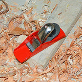 DSHE Mini Hand Planer Small Trimming Planer 6-1/2 inch Woodworking Pocket Plane Hand Plane with 1 inch Blade Adjustable Block Plane and 1 Wood Fixe DSHE