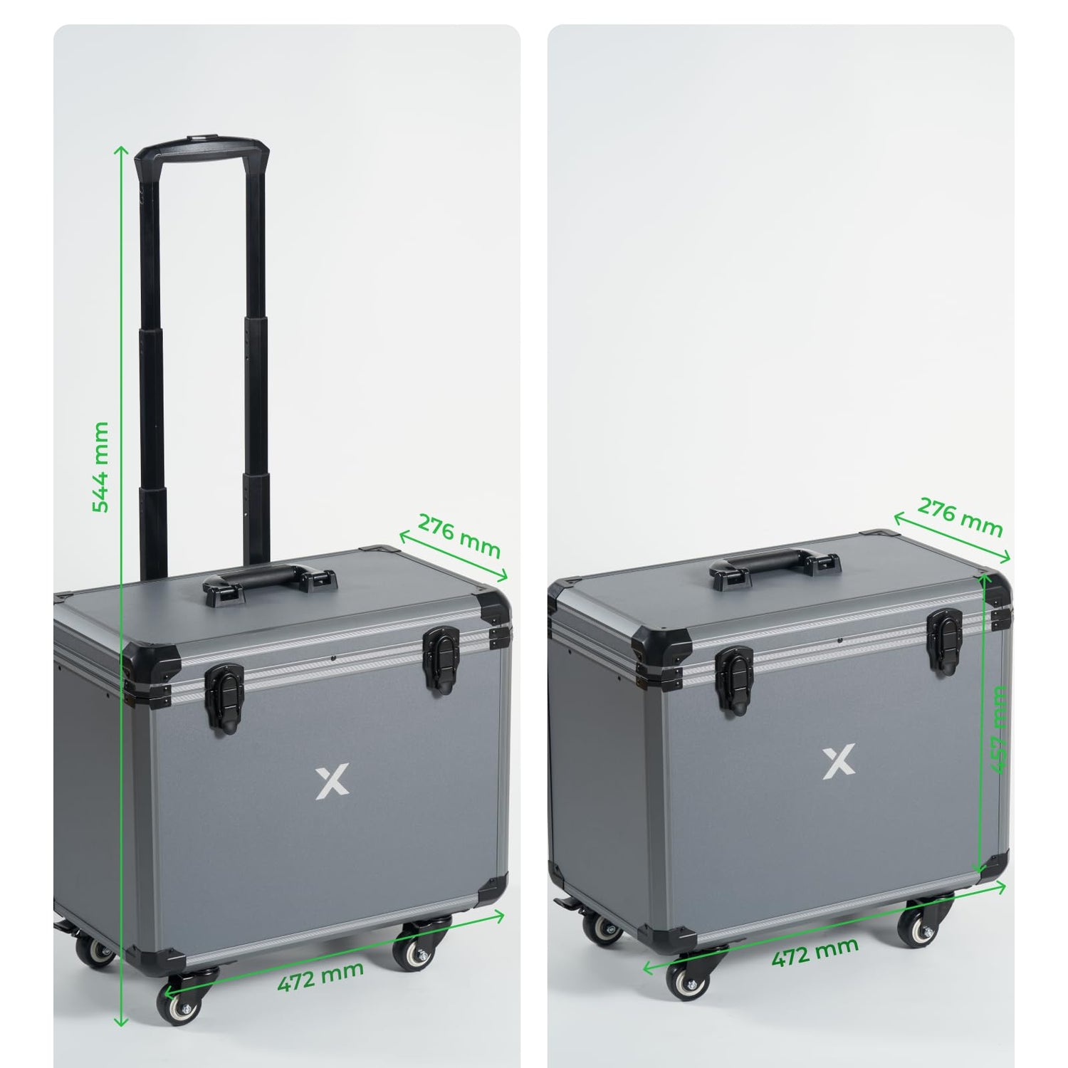 xTool F1 Rolling Hard Case for F1 Craftshow, Shockproof Shell and Embedded Foam Protect F1 Laser Machine, Retractable Handle and Omni-directional xTool