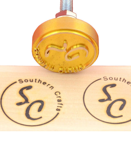 Custom Branding Iron with Wooden Handle for Wood and Leather Craftsmen Arokimi