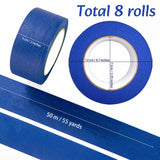 KAKAMINA Painters Tape 2 Inch, 8 Polls Blue Painters Tape, Bulk Masking Tape Blue General Purpose for Arts and Crafts, 2 Inch x 55 Yards (440 Yards KAKAMINA