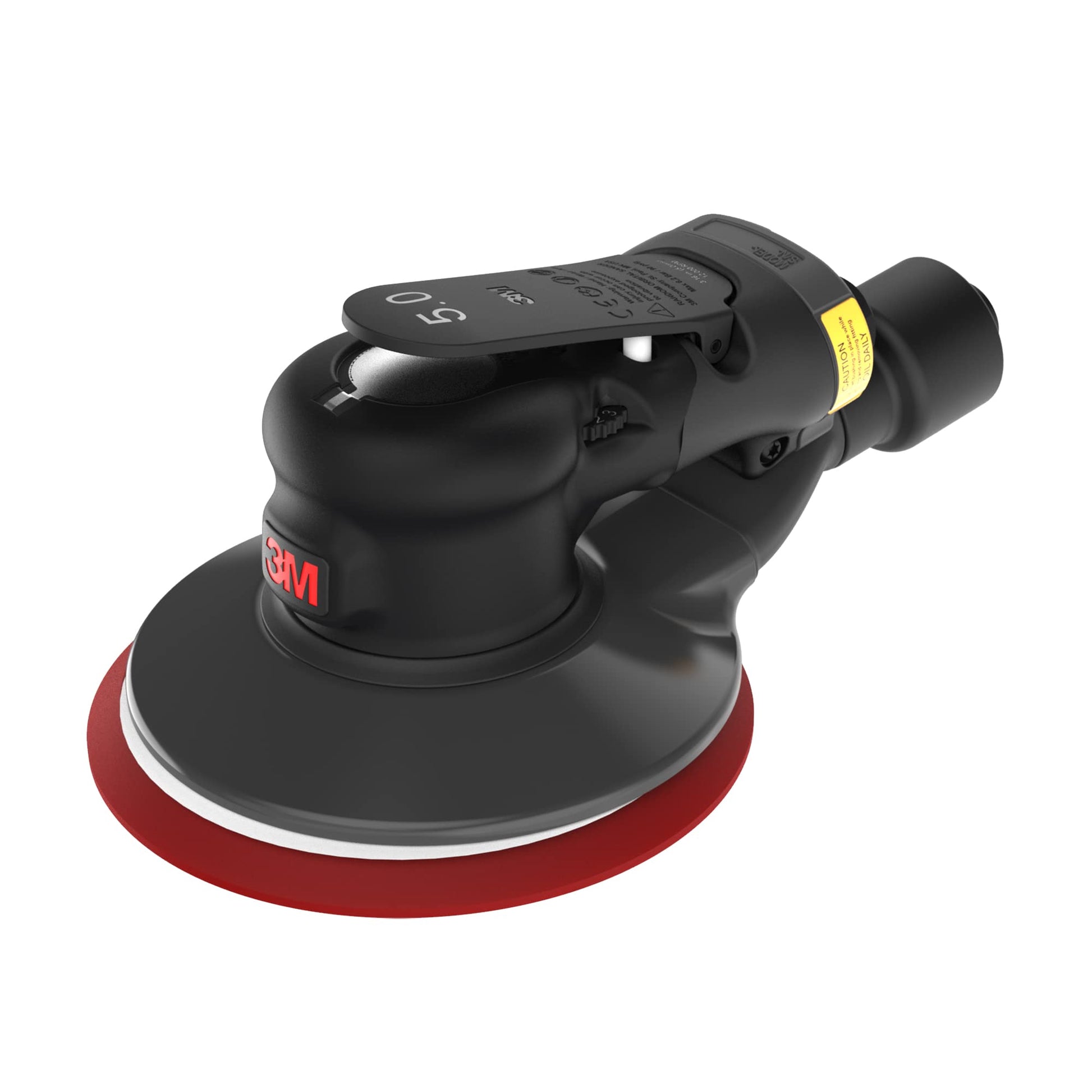 3M Random Orbital Sander, Xtract Pneumatic 88955, 6 in, with Central Vacuum Attachment, 5/16 in Orbit, Ergonomic and Lightweight ROS, .28 HP (209W) - WoodArtSupply