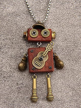 joymiao Wood Pendant Necklace Steampunk Necklace Chunky Gold Necklace Western Long Wooden Neckalce Hippie Choker Necklaces for Women joymiao