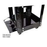 OEMTOOLS 24994 Workshop Creeper Seat (Black), Mechanics Stool with Wheels, Rolling Work Seat with Built In Toolbox, Mechanic Roll Chair with OEMTOOLS