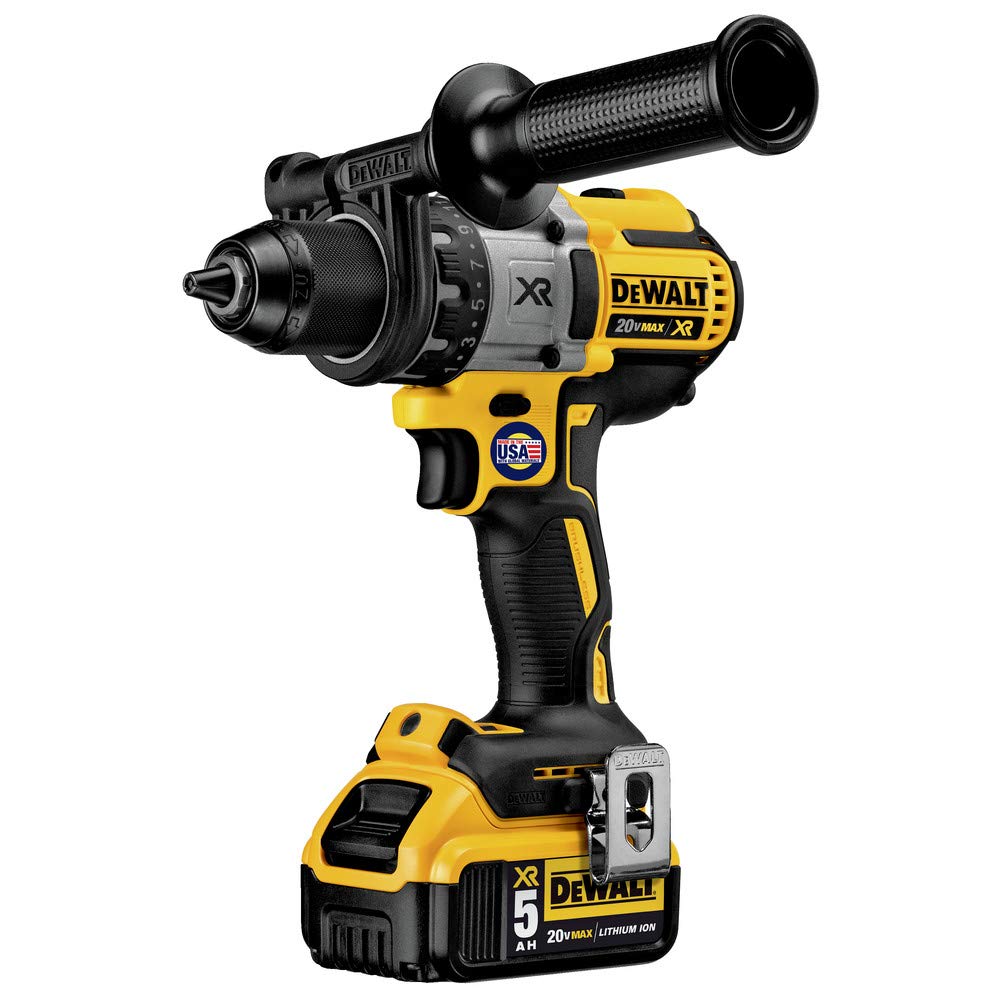 DEWALT 20V MAX XR Brushless Drill/Driver 3-Speed, Premium 5.0Ah Kit, Cordless (DCD991P2) DEWALT