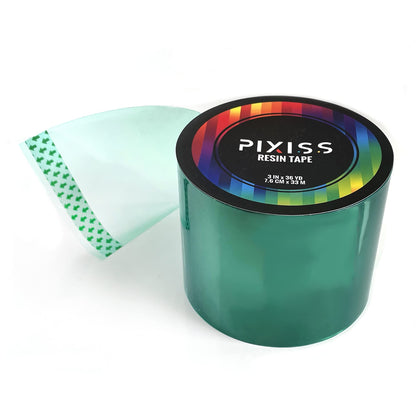 Pixiss Epoxy Resin Tape Mold Release Tuck Tape for Epoxy Resin - Extra Wide Epoxy Mold Release Tape, Polyester Tape for Resin UV Tape Release Film, - WoodArtSupply