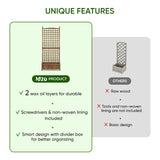 Idzo Raised Garden Bed with Trellis, Durable Oil Coated Planter with Trellis, 71 Inches Height Vertical Gardens Outdoors with Convenient Non Woven IDZO