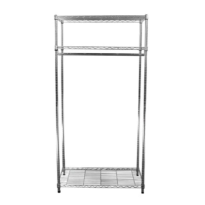 MonsterRax Clothing Rack - Garment Rack Storage, Wardrobe Clothes Organizer, Steel Clothing Racks, Shoes and Clothing Organizer, Adjustable Garment - WoodArtSupply