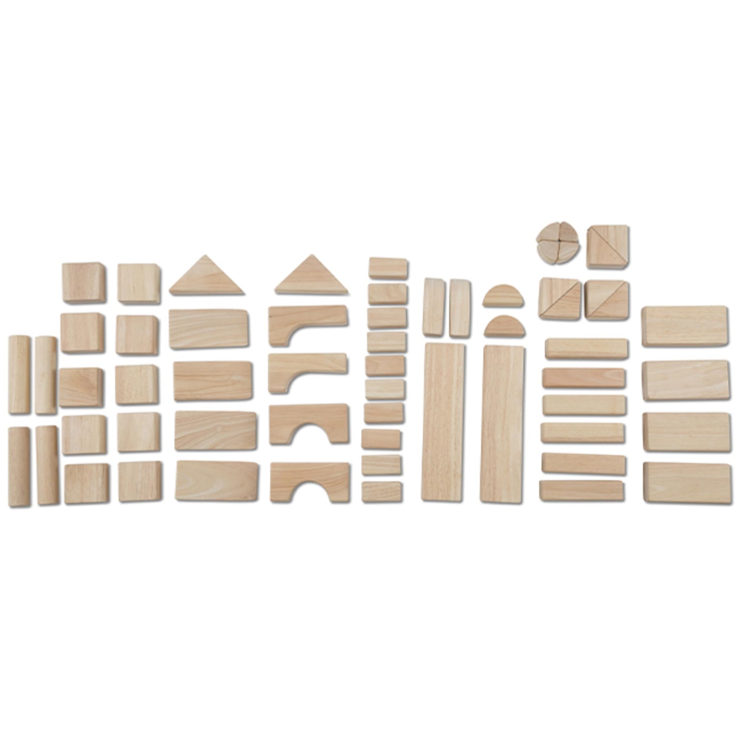 Melissa & Doug Standard Unit Solid-Wood Building Blocks With Wooden Storage Tray (60 pcs) - Classic Blocks For Toddlers Ages 3+ Melissa & Doug