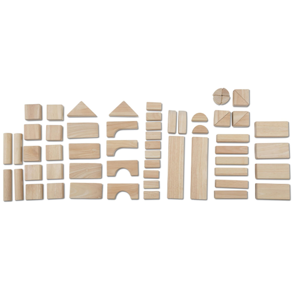 Melissa & Doug Standard Unit Solid-Wood Building Blocks With Wooden Storage Tray (60 pcs) - Classic Blocks For Toddlers Ages 3+ Melissa & Doug