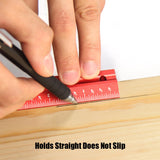 Woodworking Edge Ruler Set Corner Rulers Precision Edge Measuring Ruler V Shaped Straight Ruler 7/9/13 Inch Toolcool