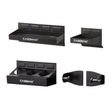 CASOMAN Magnetic Toolbox Shelf, Tray, Paper Towel Holder, 4-Piece Set, Black, Variety of Use, Durable, Magnets Any Metal Surface CASOMAN