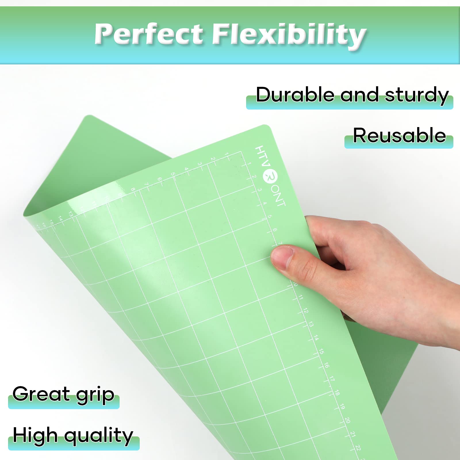 HTVRONT Variety Cutting Mats for Cricut, 2 Pack Cutting Mats 12x12 for Cricut Maker/Maker 3/Explore 3/Air/Air 2/One (LightGrip, StandardGrip), - WoodArtSupply