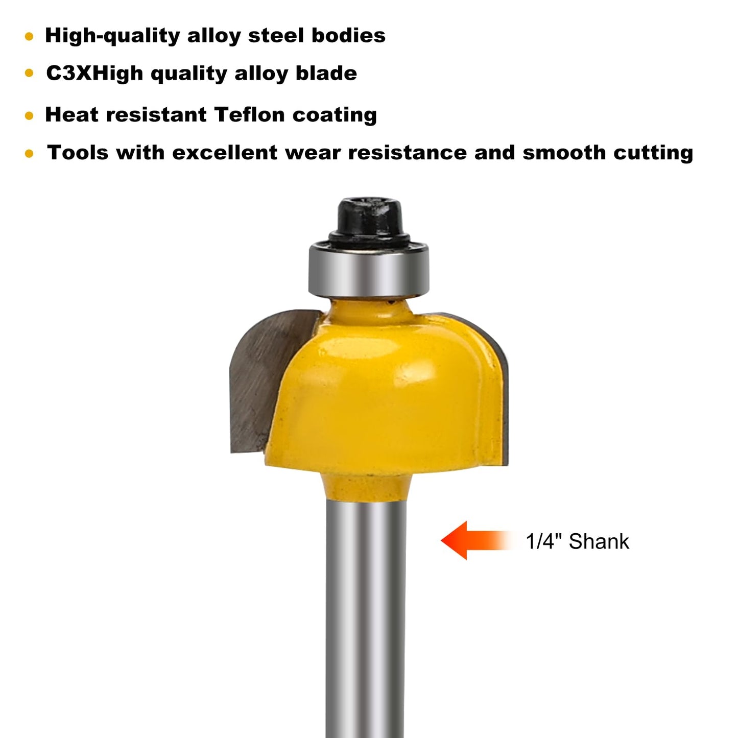 Yueqing Zhongji 100-Piece Router Bit Set 1/4" Shank 100Pcs Expert Router Bit Kit. Tungsten Carbide Router Bits for Woodworking 1/4 Router bit Set - WoodArtSupply