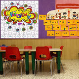 Junkin 100 Pcs Large Blank Puzzle Puzzle Pieces Cutouts DIY Make Your Own Puzzle Kit Paper Puzzle Kit for Classroom Decor Bulletin Board School DIY Junkin