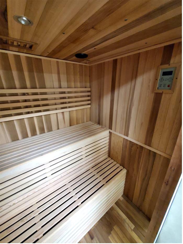 Canadian Red Cedar Wood Swedish 72" 4 to 6 Person Sauna Spa with 9KW Wet/Dry Heater, Rocks, Interior Lighting, and Digital Panel Generic