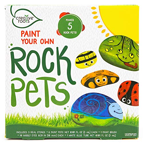 reative Roots Paint Your Own Rock Pets, Pet Rocks for Kids, Craft Kits, Kids Crafts, Crafts for Kids, Kids Craft, Garden Stones, River Stones for