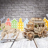 UGEARS Mechanical Wooden 3D Puzzle Model Stagecoach Construction Set UGEARS