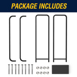 WALMANN 4ft Firewood Log Rack with Cover Outdoor, Heavy Duty Firewood Rack With Weather Resistant 600D Oxford Fabric Cover, Indoor/Outdoor Wood Rack WALMANN