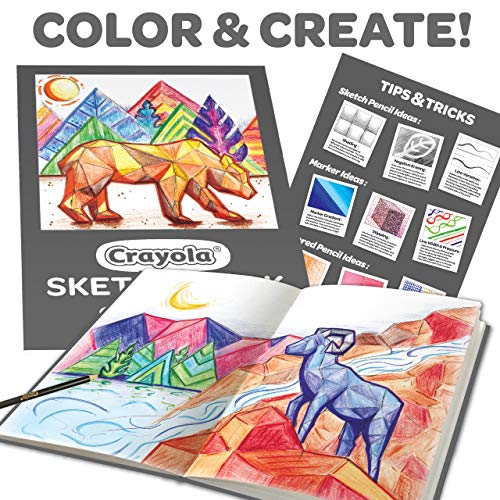  Crayola Sketch & Color (70pcs), Art Kit for Kids