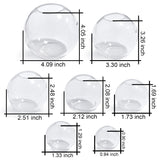 RESINWORLD Set of Large + Medium + Small 3D Skull Resin Molds + Set of 4", 3", 2.5", 2", 1.7", 1.3", 0.9" Clear Silicone Sphere Molds ResinWorld