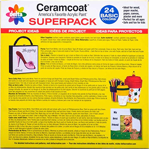 Delta Creative Basic Super Pack Paint Set, (24 Colors) Delta Creative