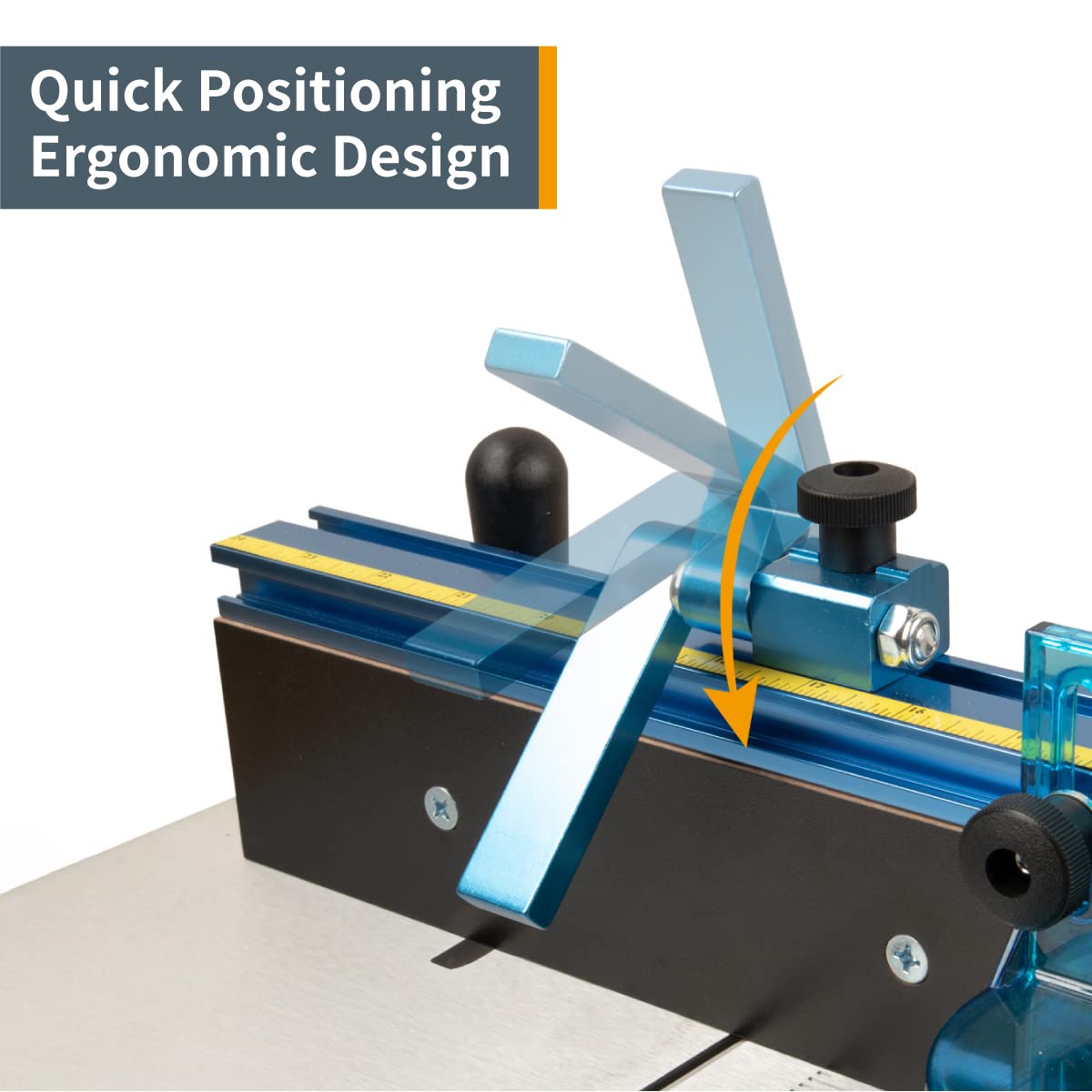 POWERTEC 71536 Deluxe Router Table Fence System 3-3/8” Tall 24" Long - WoodArtSupply