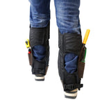 bradz Self-Supporting Knee Pads with built in tool pouches and replacable kneecaps offer open behind the knee all day comfort (5012 Medium, Camo) bradz