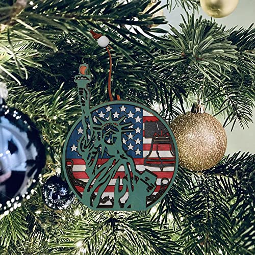 3D Wooden Independence Day Rustic Wall Sculpture – Unique Holiday Decor and Creative Gift CmayAlgc