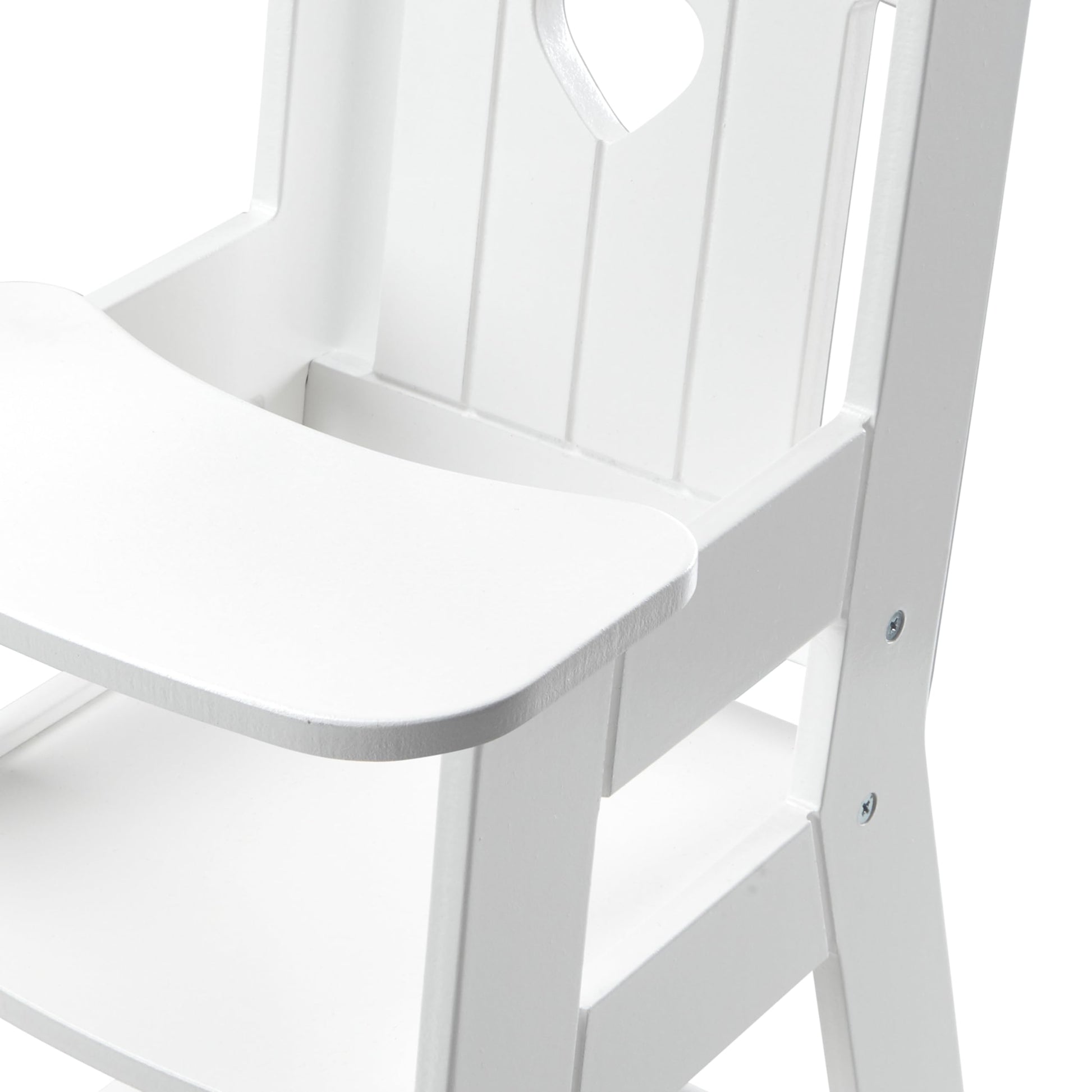 Melissa & Doug Play High Chair - Pretend Play High Chair Baby Doll Accessories,White - WoodArtSupply