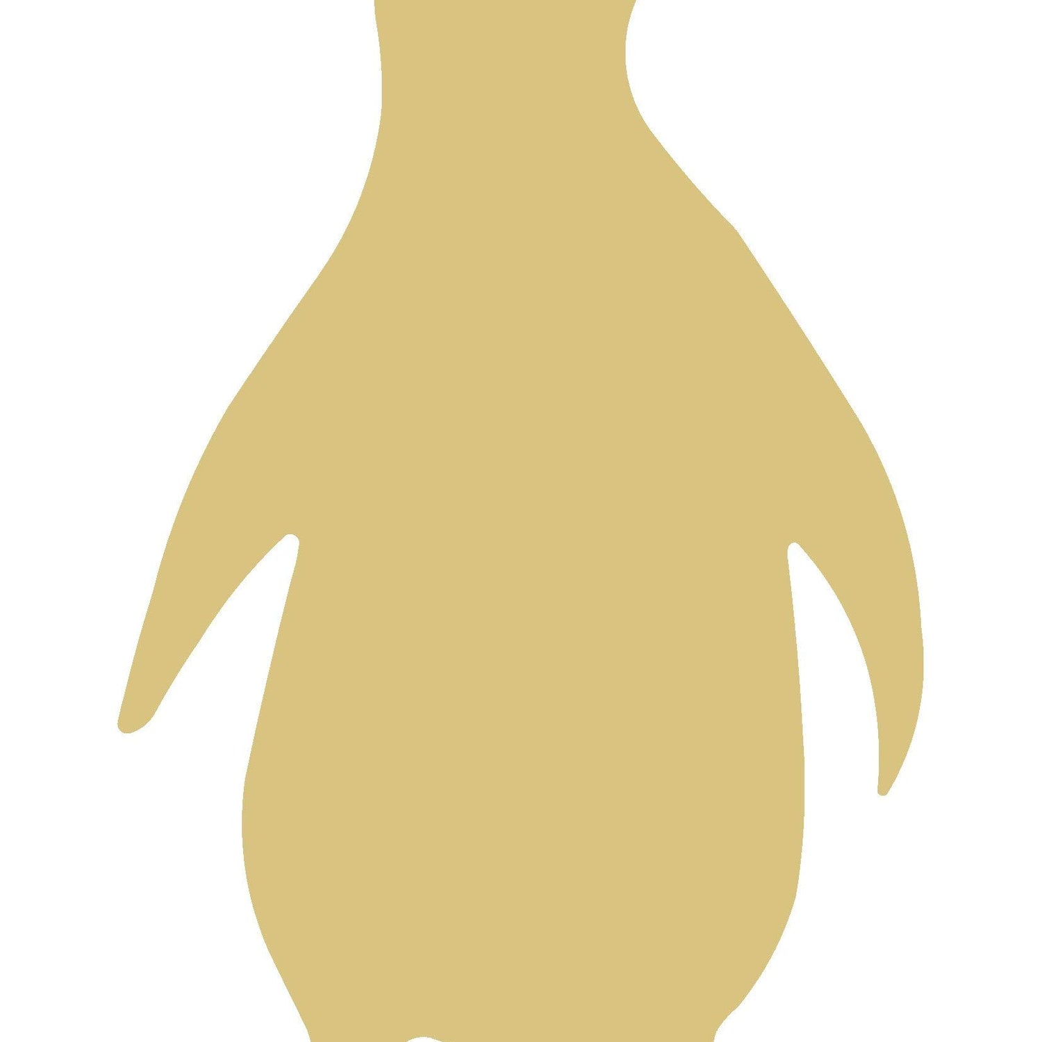 Penguin Cutout Unfinished Wood Kids Nursery Cutout Winter Door Hanger MDF Shape Canvas Style 3 Diverse Woodworking