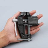 Mini Table Clamp, Small Bench Vice, New upgraded cast iron manufacturing Jewelers Hobby Clamps Craft Repair Tool Portable Work Bench Vise (mini) HENGDA VISE