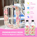 YIEHO Epoxy Resin 32OZ, Crystal Clear Art Casting Resin and Hardener Hard No Yellowing Resina Epoxica Transparente Perfect for Jewelry Making, DIY, YIEHO