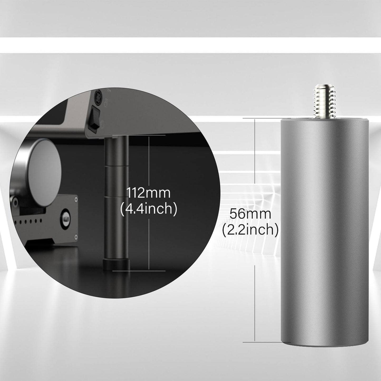 Laser Rotary Roller & Extra Risers for Laser Engraver 12W 22W 40W - WoodArtSupply