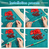 90 Pieces Epoxy Glitter Pen Turner Attachment Set, Including 30 Nonstick Sleeves 30 Silicone Plugs Silicone Pen Caps 30 Dowels Glitter Pen Project Outus