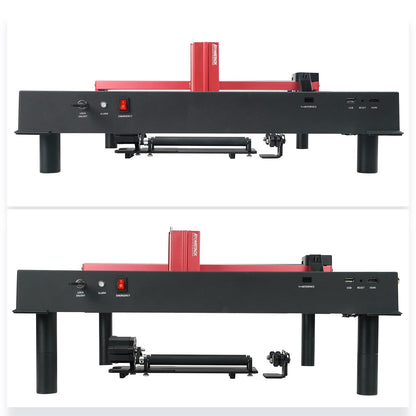 ATOMSTACK A6 A12 A24 PRO Laser Cutter Engraver Machine Laser Engraver Raiser 8 PCS X 1.2'' Height H1 Raised Foot Pads, Suitable for Rotary Roller - WoodArtSupply