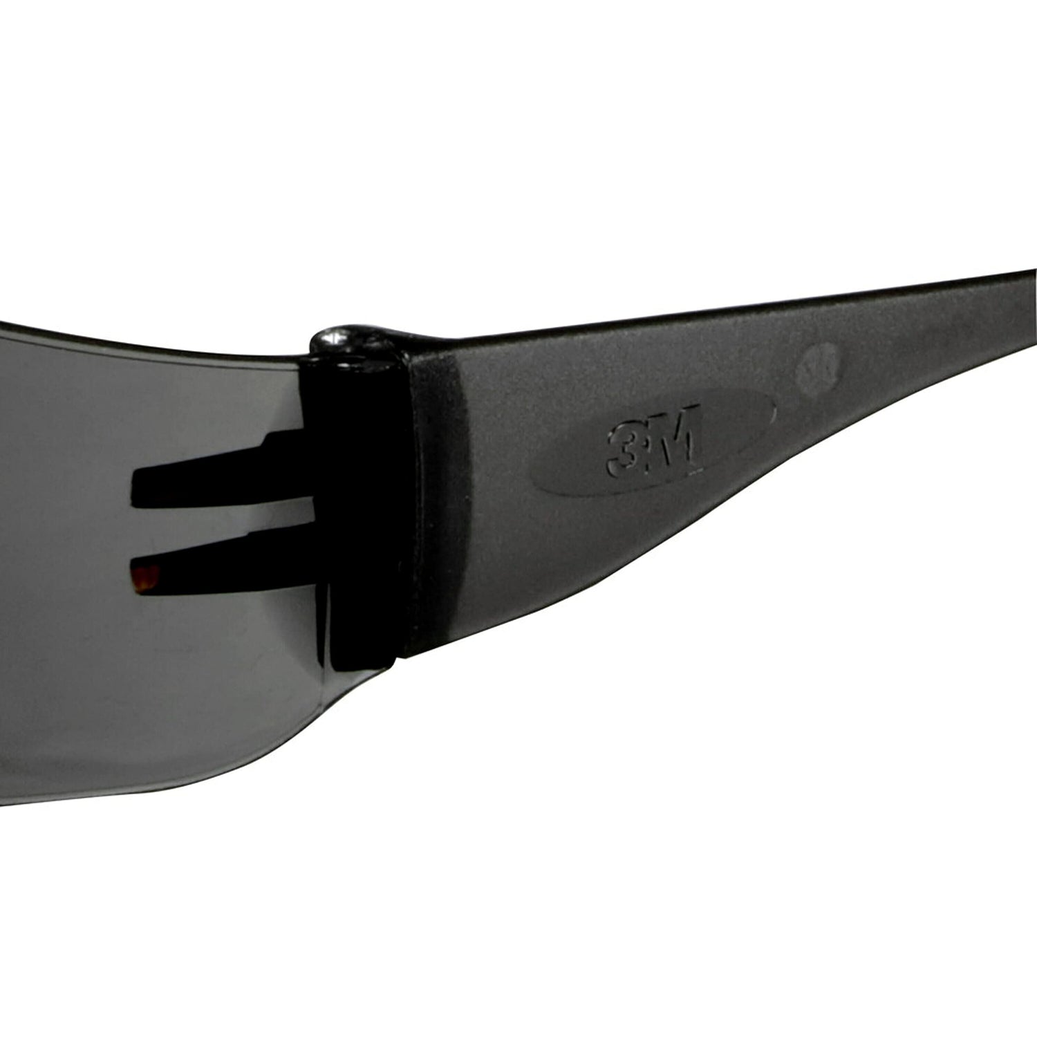 3M Safety Outdoor Safety Eyewear, Black Frame, Gray Scratch-Resistant Lenses (4-Pack) 3M