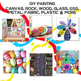 TRANSON 36 Color Dual-tip Acrylic Paint Pen Set for Canvas Rock Wood Leather Ceramic DIY Painting TRANSON