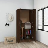 RUtavm Furniture Set-Wardrobe Brown Oak 82.5x51.5x180 cm Engineered Wood RUtavm