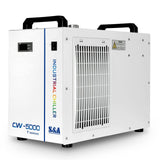 S&A CW-5000 DG Industrial Water Chiller 7L 1.14HP 2.64gpm Water Cooling System for 40W 50W 60W 70W 80W 90W 100W CO2 Laser Engraving & Cutting S&A