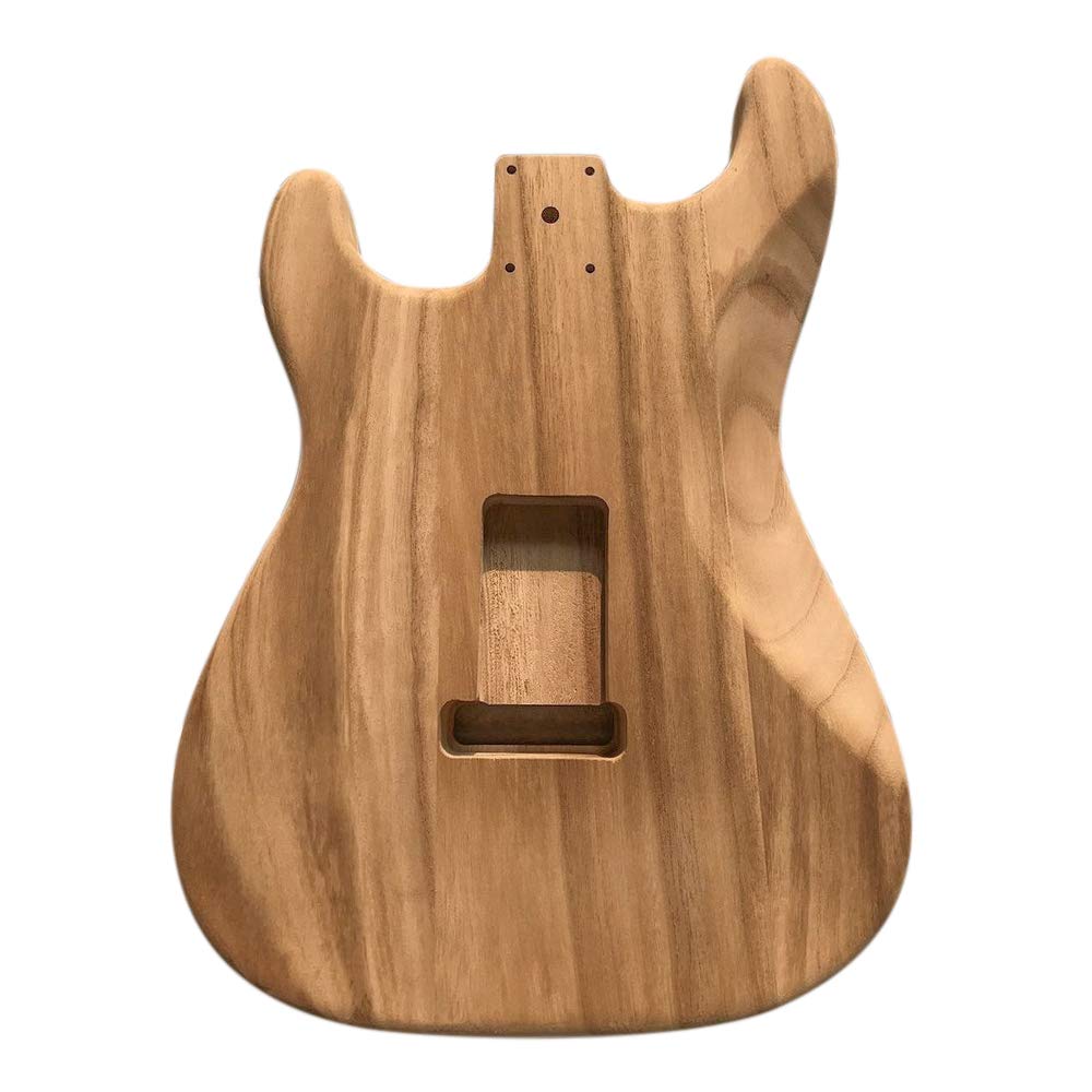 HUIOP Guitar Barrel, Polished Wood Type Electric Maple Guitar Barrel Body Unfinished Electric Guitar Barrel - WoodArtSupply