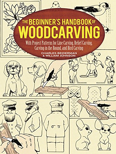 The Beginner's Handbook of Woodcarving: With Project Patterns for Line Carving, Relief Carving, Carving in the Round, and Bird Carving - WoodArtSupply