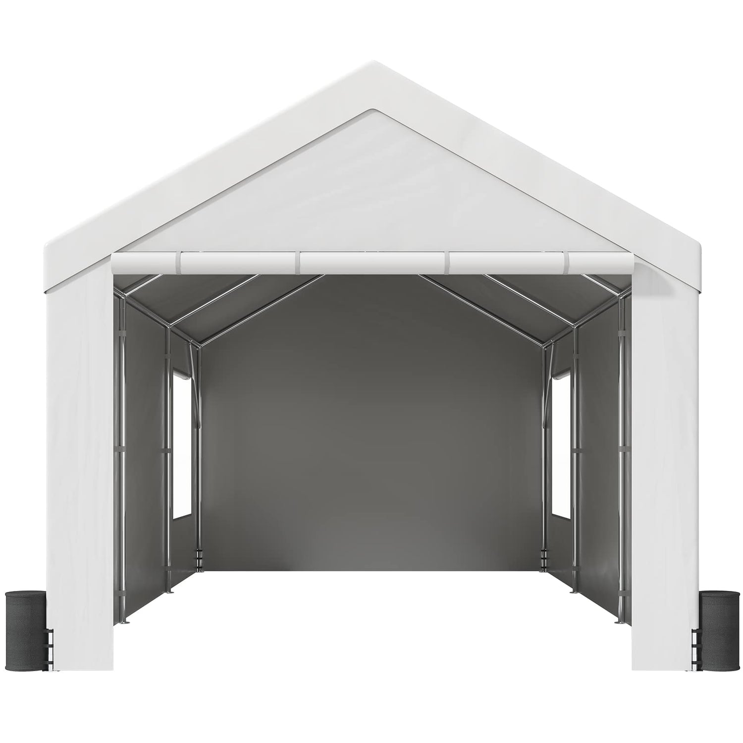 VEVOR Carport, 10x20ft Heavy Duty Car Canopy, Portable Garage with Roll-up Ventilated Windows & Removable Sidewalls, UV Resistant Waterproof VEVOR