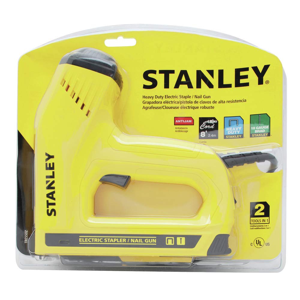 STANLEY Nail Gun, Electric Staple, 1/2-Inch, 9/16-Inch and 5/8-Inch Brads (TRE550Z) STANLEY
