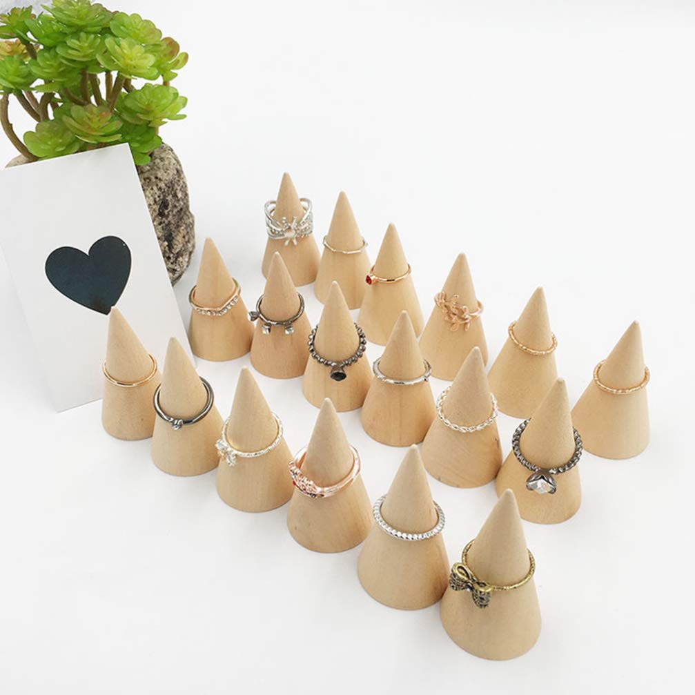 ARTIBETTER 10pcs Foam Cones for Crafts DIY Craft Cone Cone Unfinished Cone Ring Holder Handmade Rings Rack Ring Display Cone Wedding Ring Stand Cone ARTIBETTER