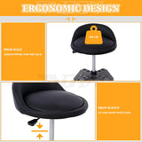 Tandagy Shop Stools with Wheels 360° Swivel Rolling Shop Stool Adjustable Height Mechanic Stool 300 LBS Capacity Garage Stool on Wheels Heavy-Duty Tandagy